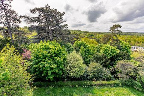 Villa avec vue, piscine et parc arboré, dépendances et maison de gardien