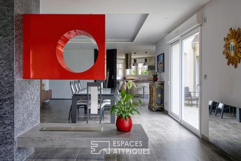 Villa contemporaine et ses volumes ouverts aux portes de Beauvais