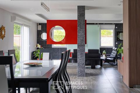 Villa contemporaine et ses volumes ouverts aux portes de Beauvais