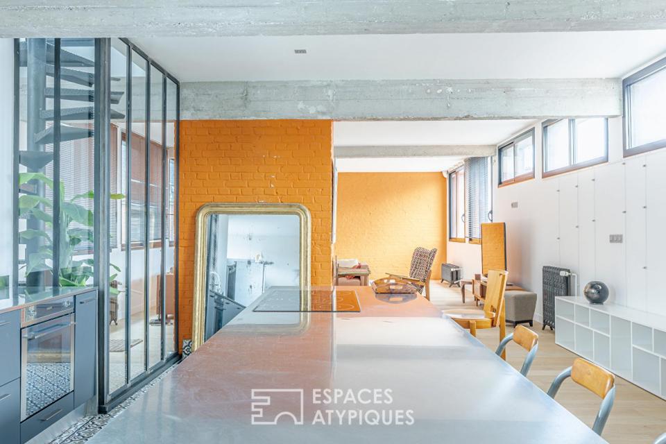 Loft avec terrasse et garage au coeur d'Amiens