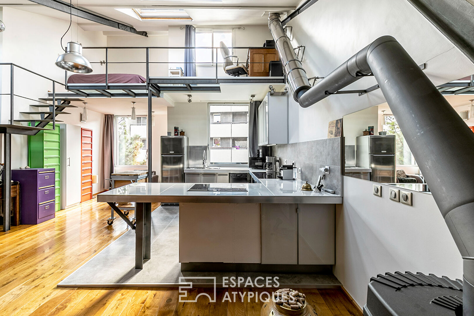 Loft d’architecte en dernier étage