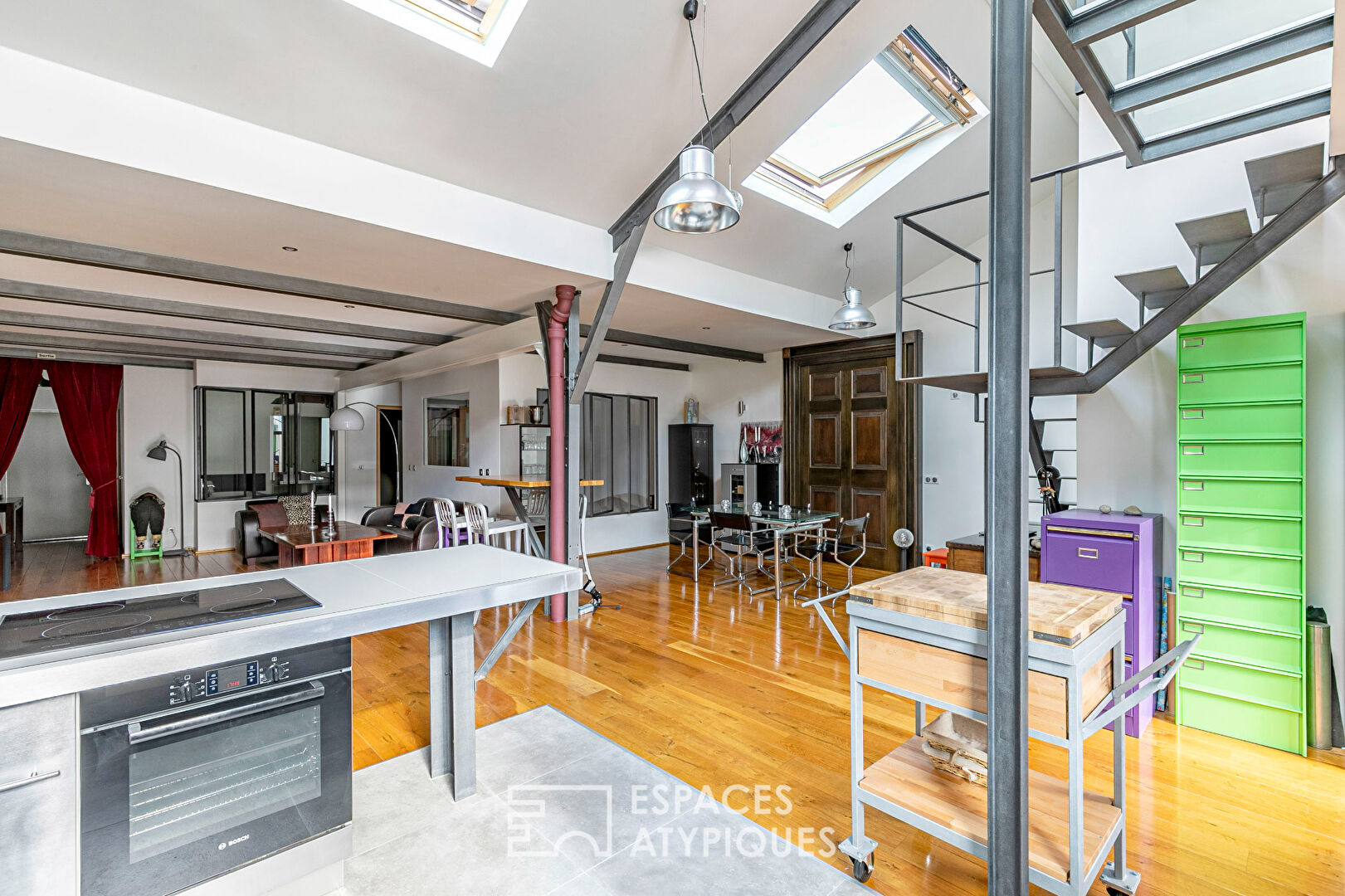 Loft d’architecte en dernier étage
