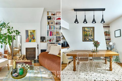Top floor with a vintage and contemporary feel
