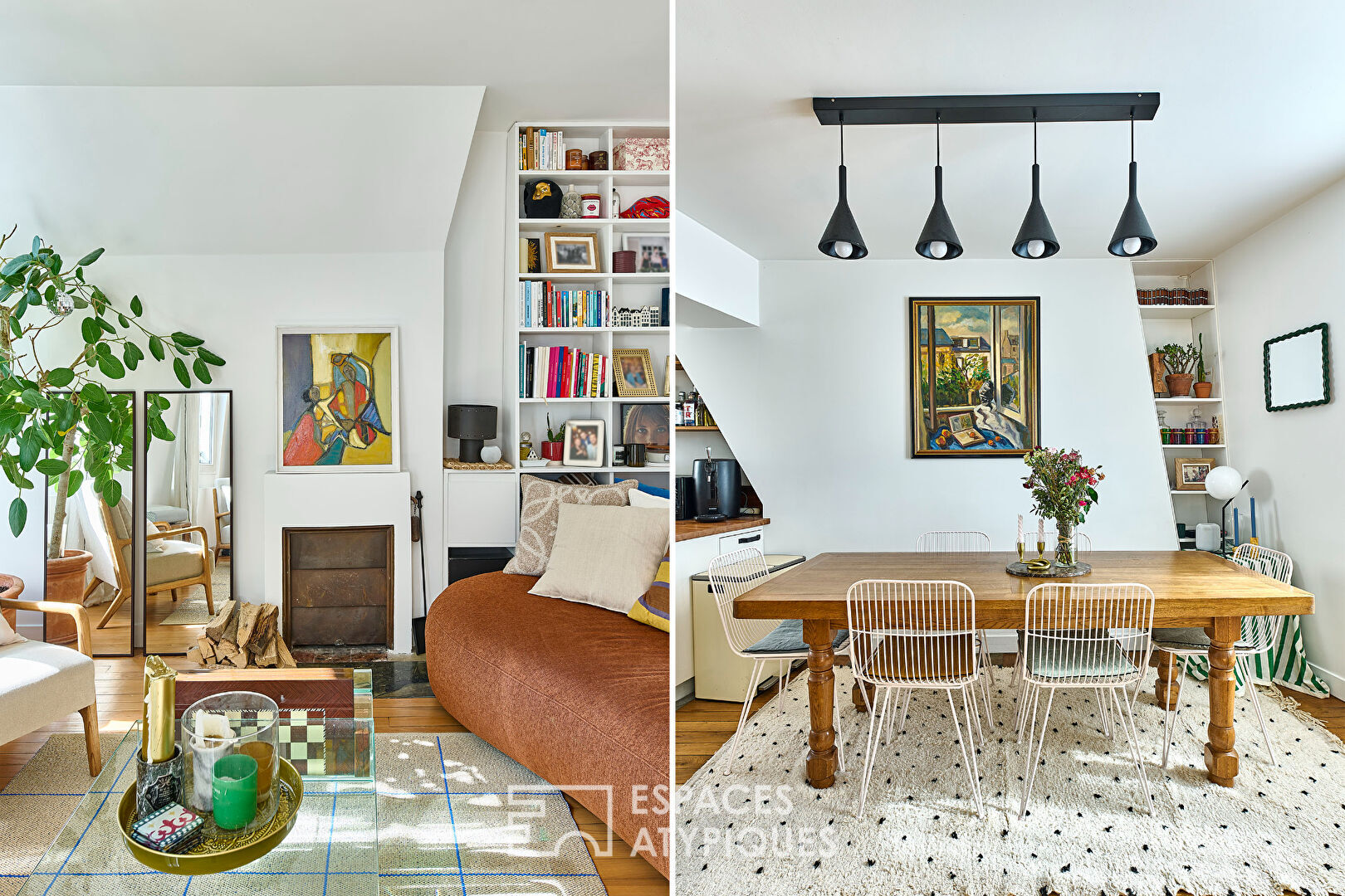 Top floor with a vintage and contemporary feel