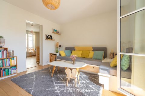 Appartement traversant avec terrasse