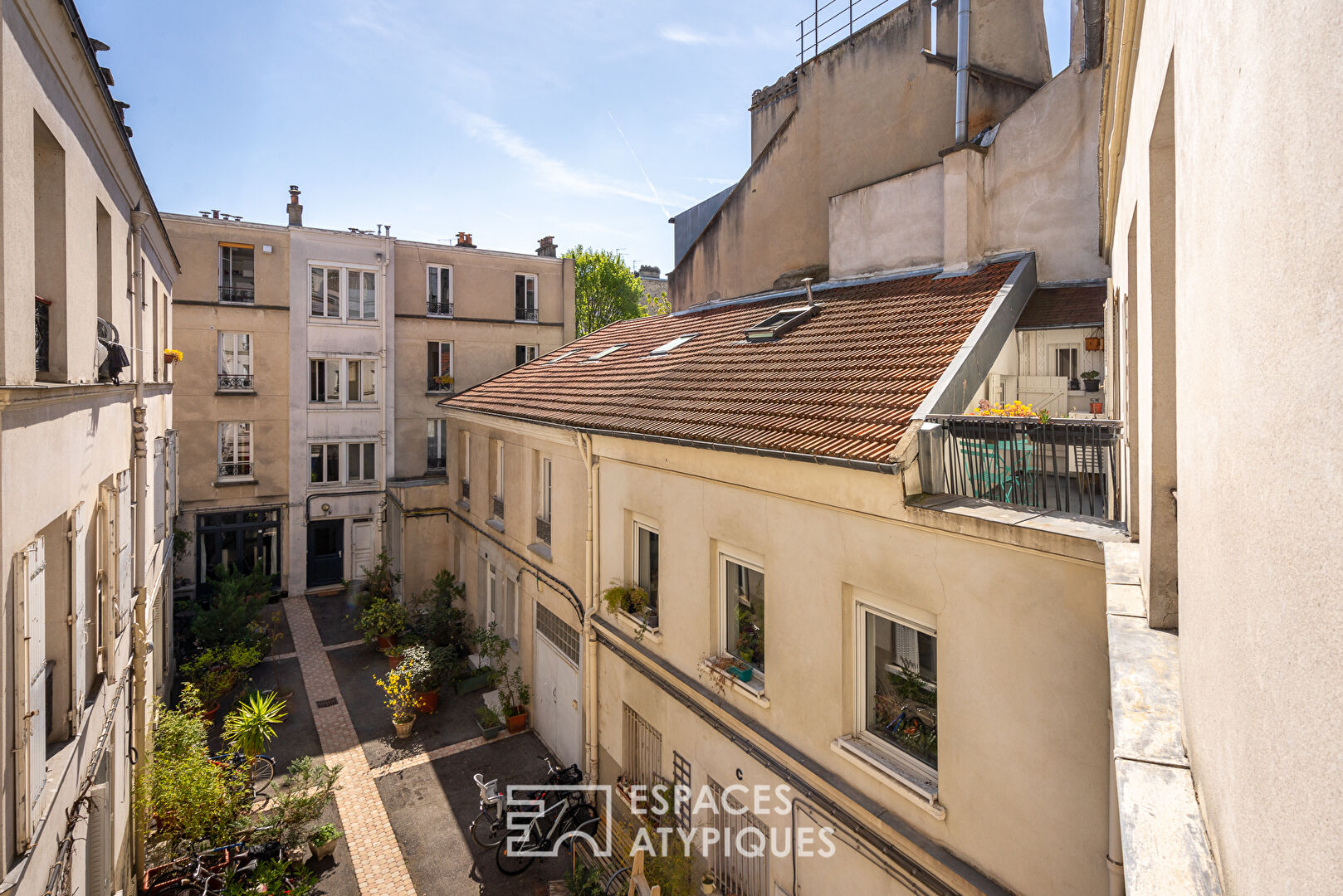 Appartement traversant avec terrasse