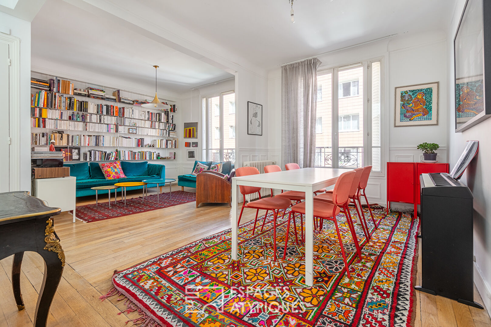 Duplex traversant au dernier étage