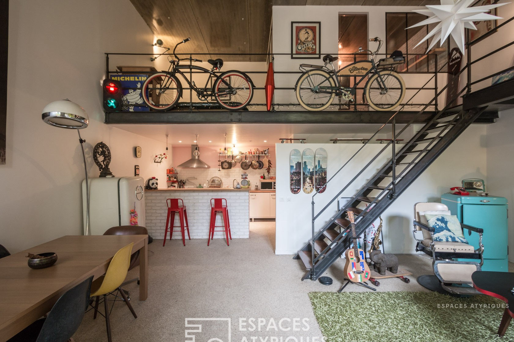 Loft en duplex dans usine réhabilitée