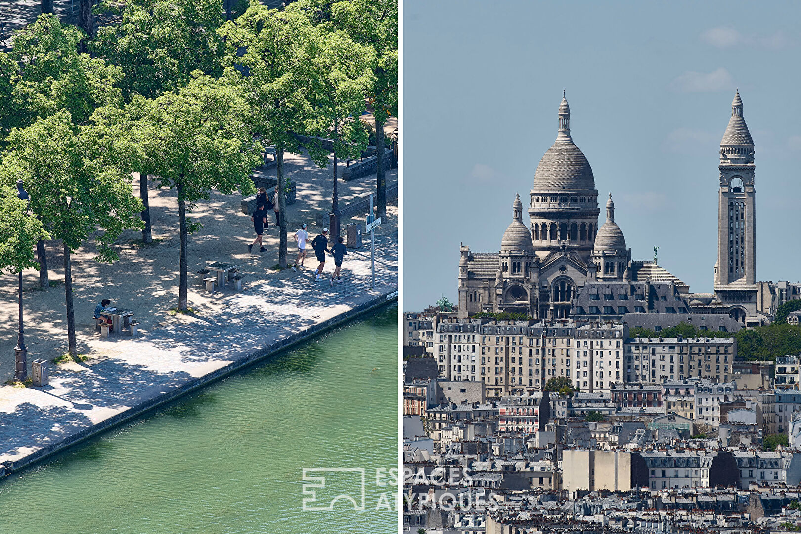 Bassin de la Villette – dernier étage familial avec vue panoramique