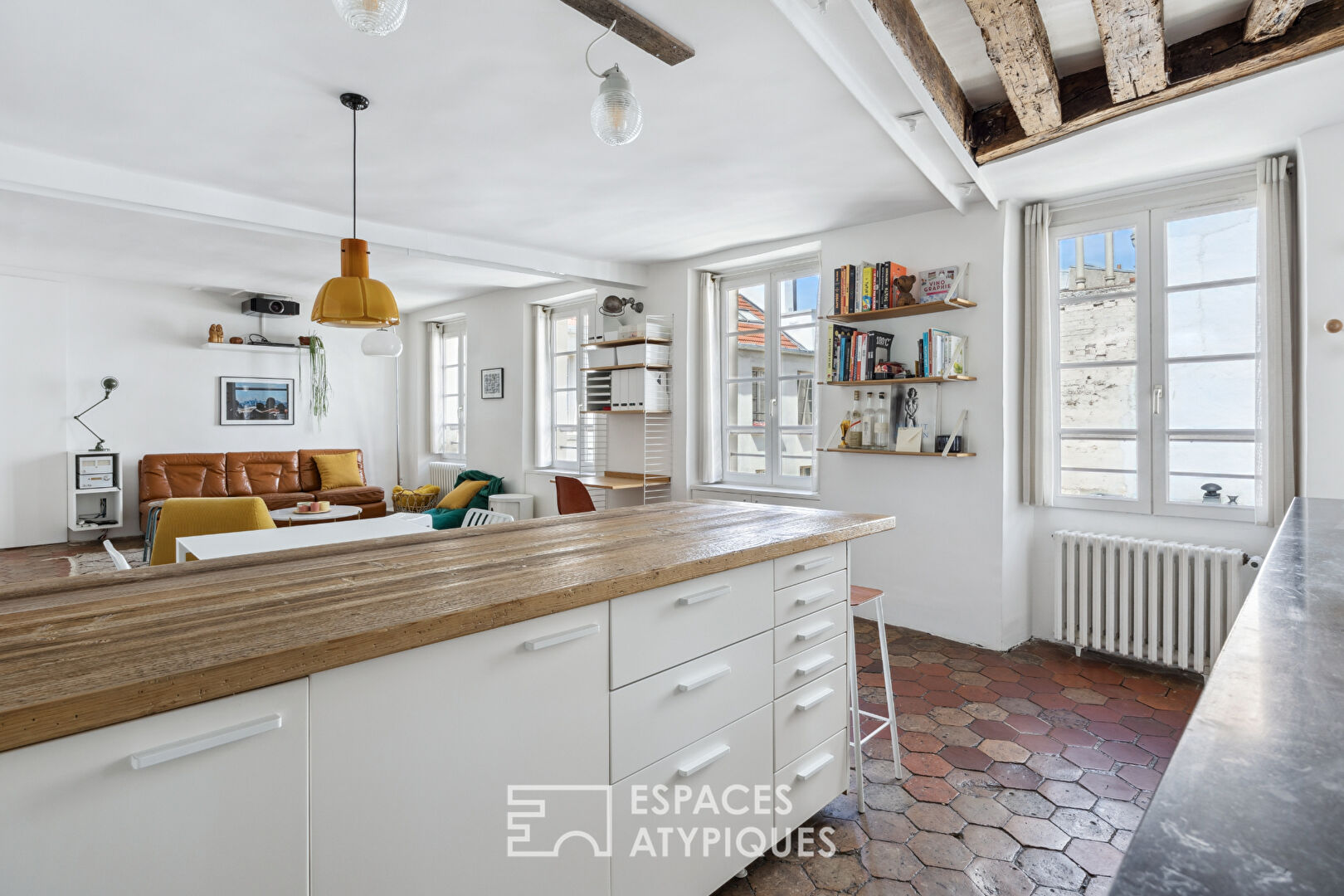 Duplex lumineux au dernier étage