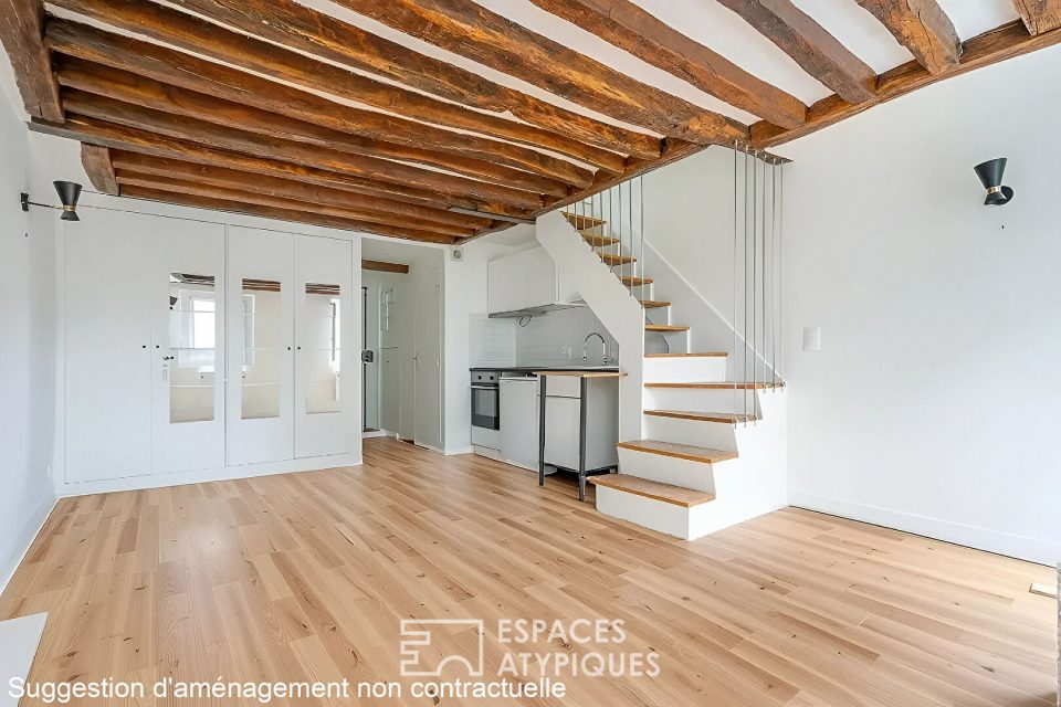 Duplex sous les toits dans le Haut-Marais