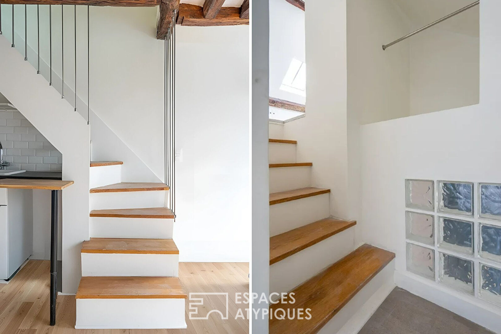 Duplex under the roofs in the Haut-Marais