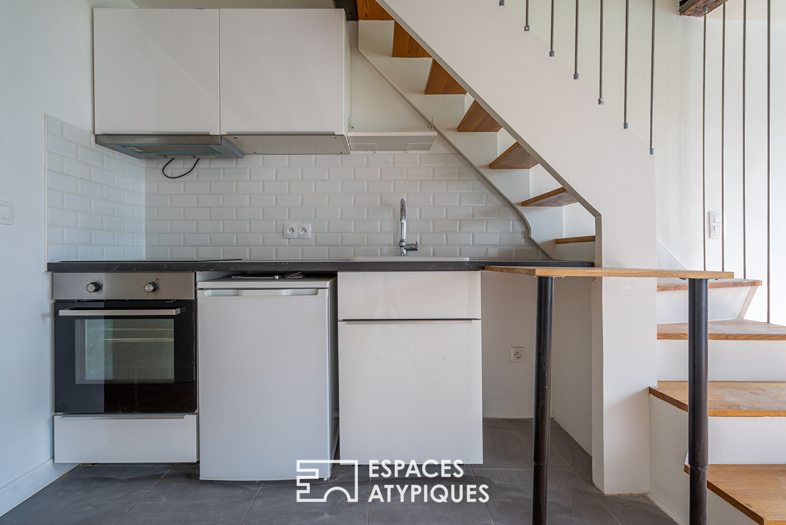 Duplex under the roofs in the Haut-Marais