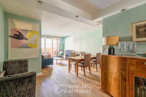 Appartement traversant avec jardin aux buttes Chaumont