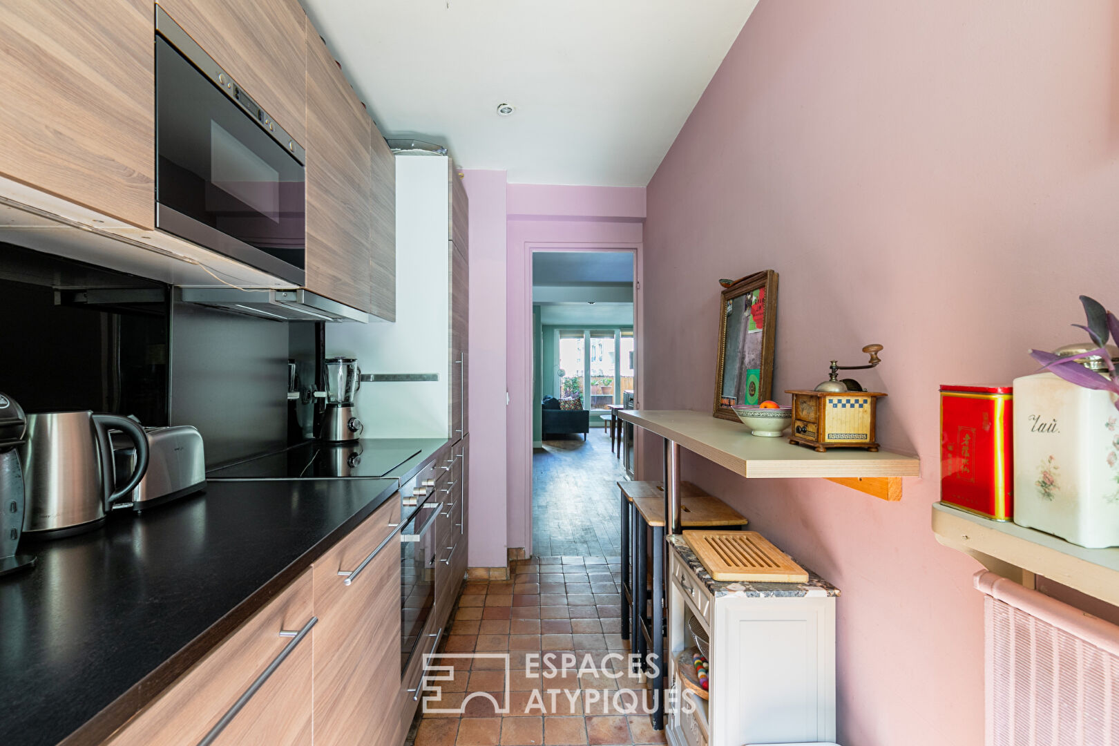 Appartement traversant avec jardin aux buttes Chaumont