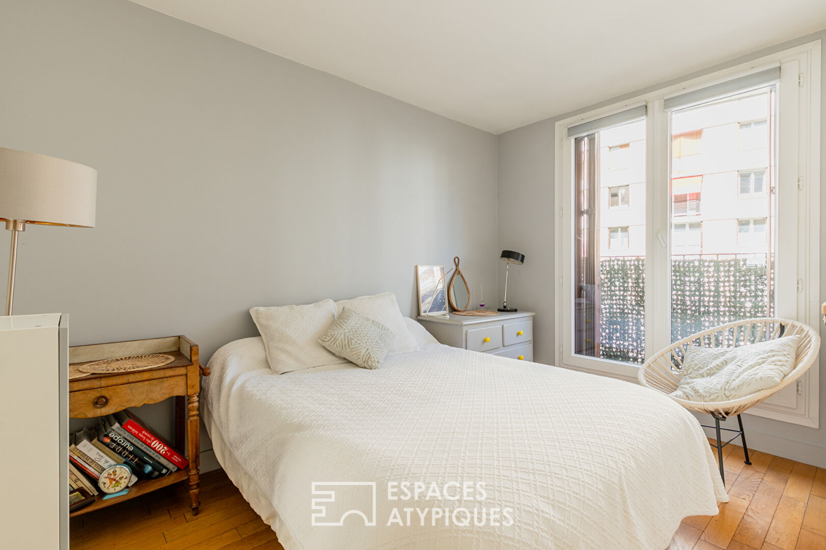 Appartement traversant avec jardin aux buttes Chaumont