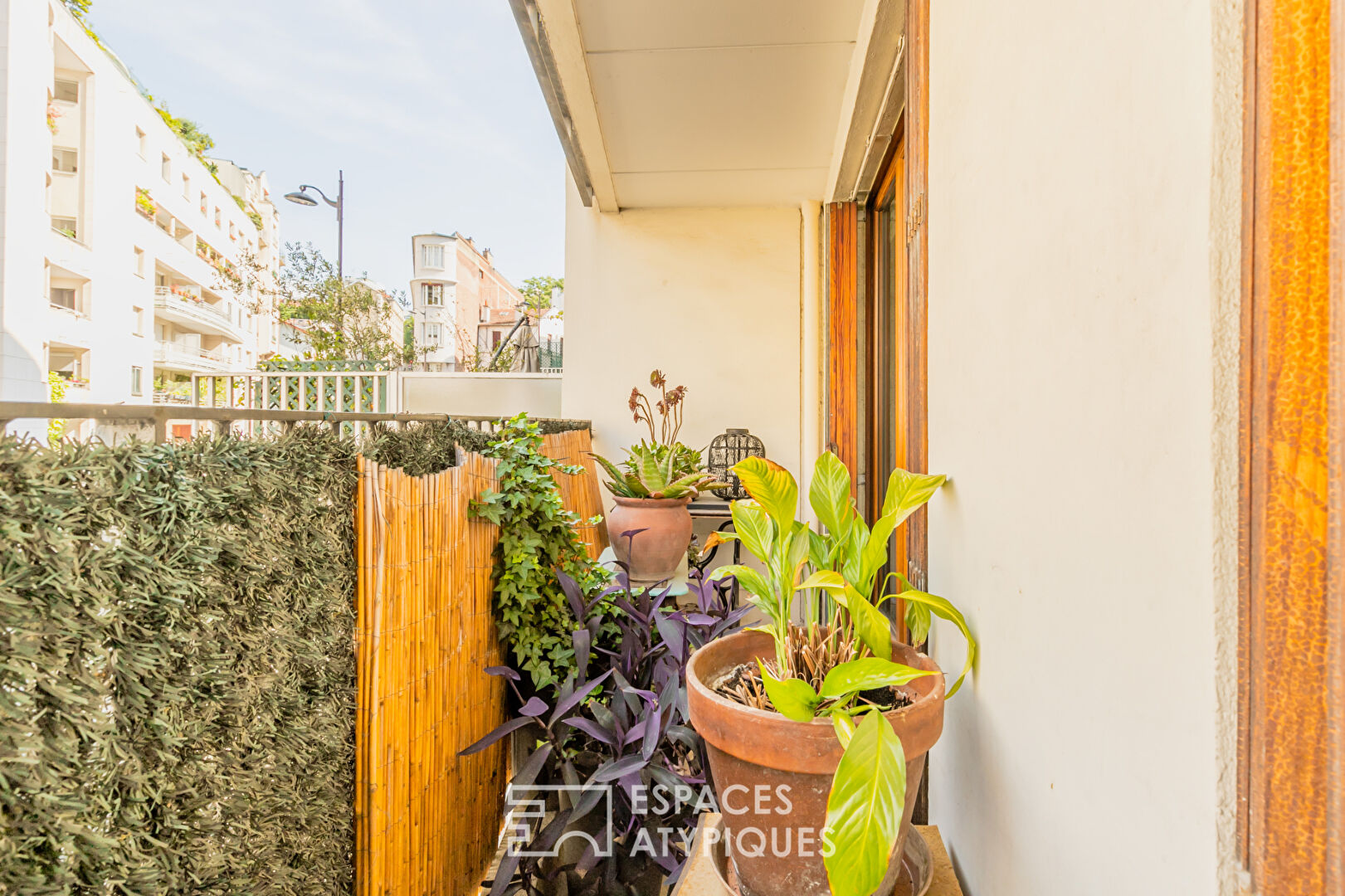 Appartement traversant avec jardin aux buttes Chaumont