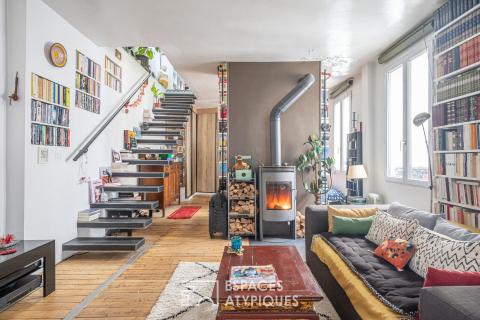Duplex et studio en dernier étage