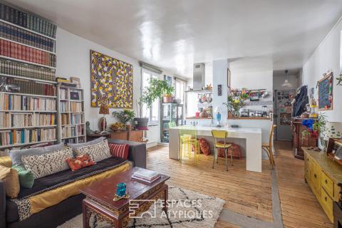 Duplex et studio en dernier étage