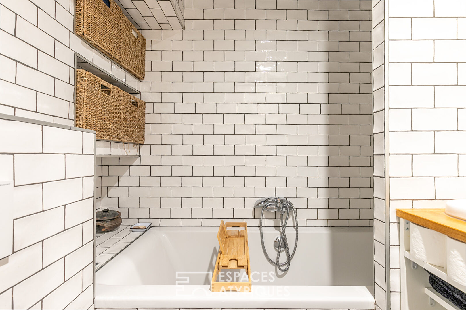 Duplex sous les toits refait par architecte