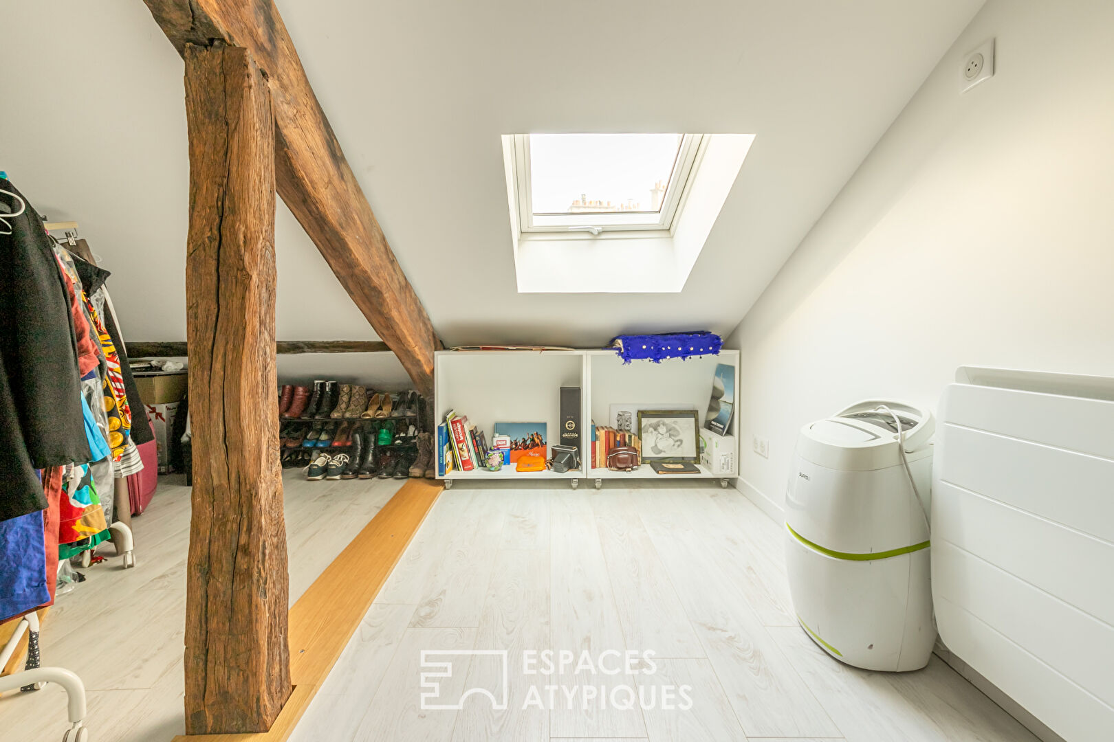 Duplex sous les toits refait par architecte
