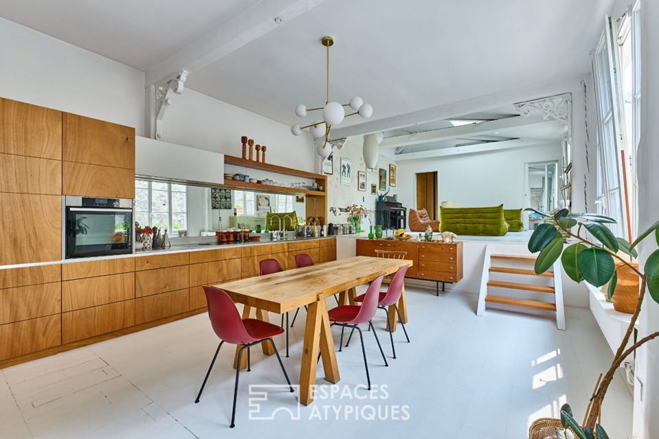Loft  d'exception caché sous les toits de Paris
