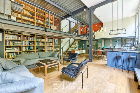 Maison-loft avec deux terrasses