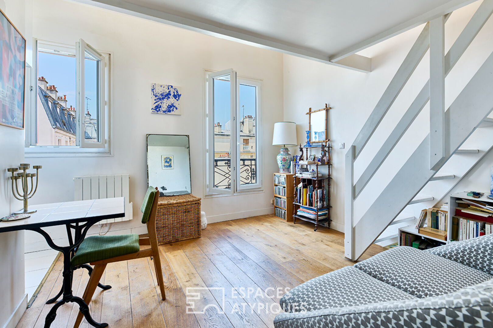 Duplex en dernier étage rue Saint-Maur