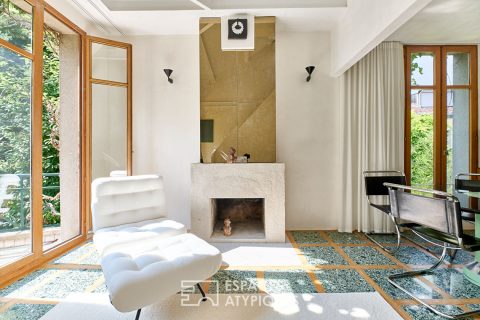 Maison d’architecte avec terrasse au calme d’une impasse