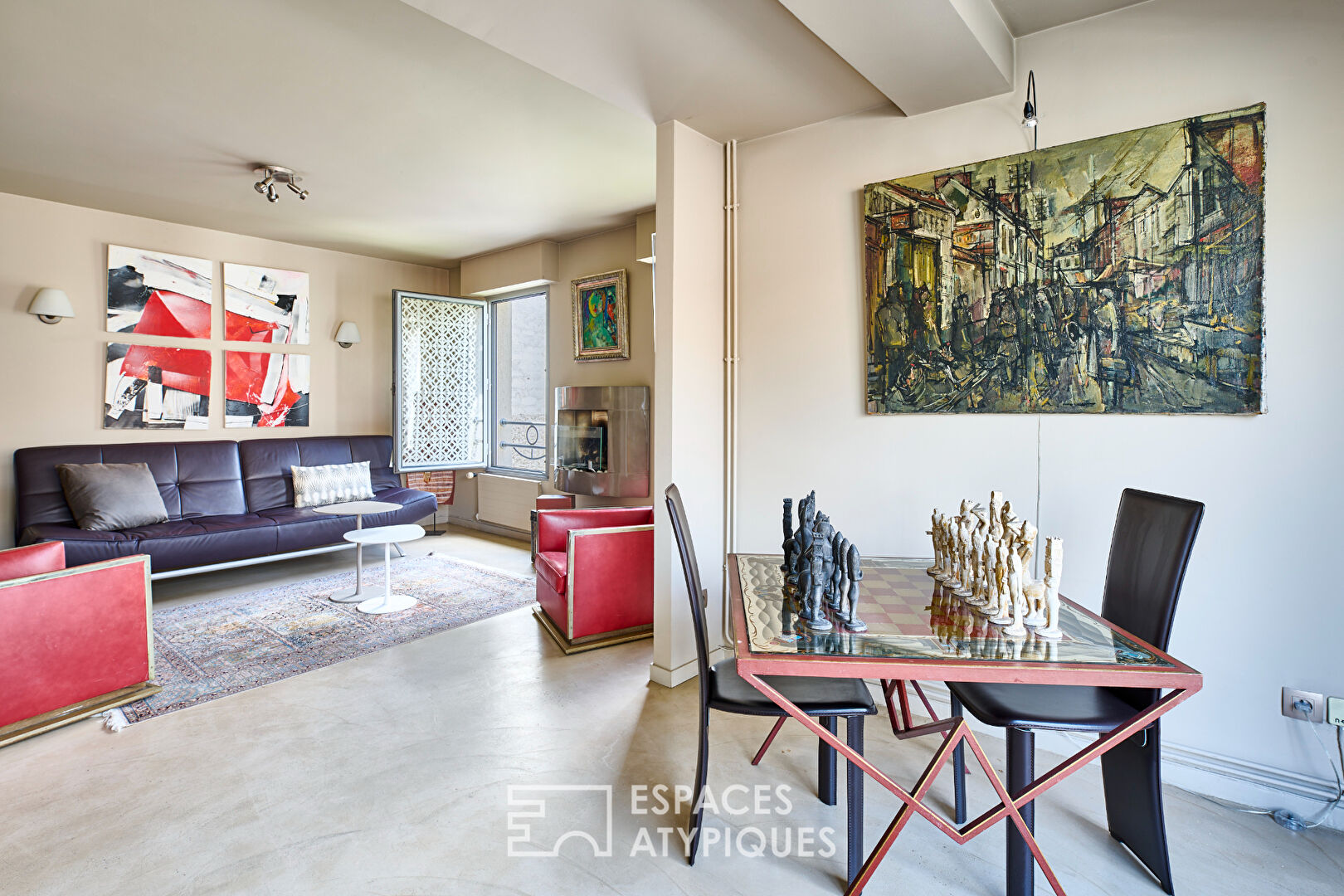 Duplex with elevator and roof terrace in the heart of the historic Marais