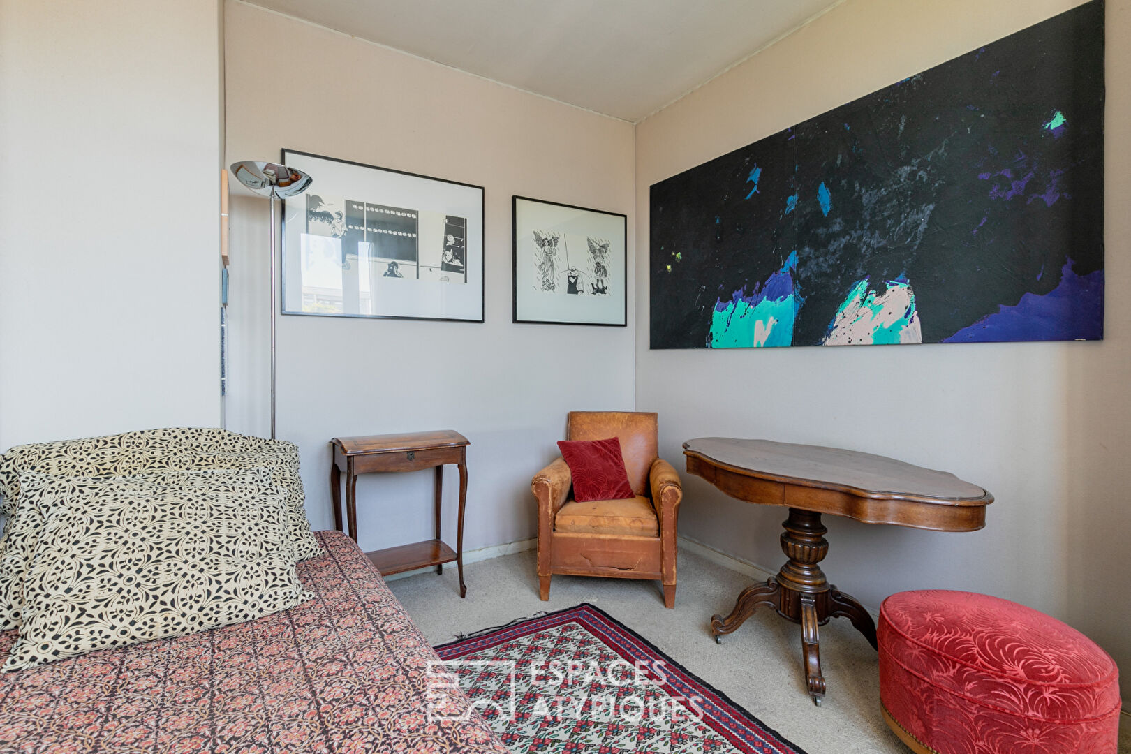 Appartement d’artiste avec terrasse et vues