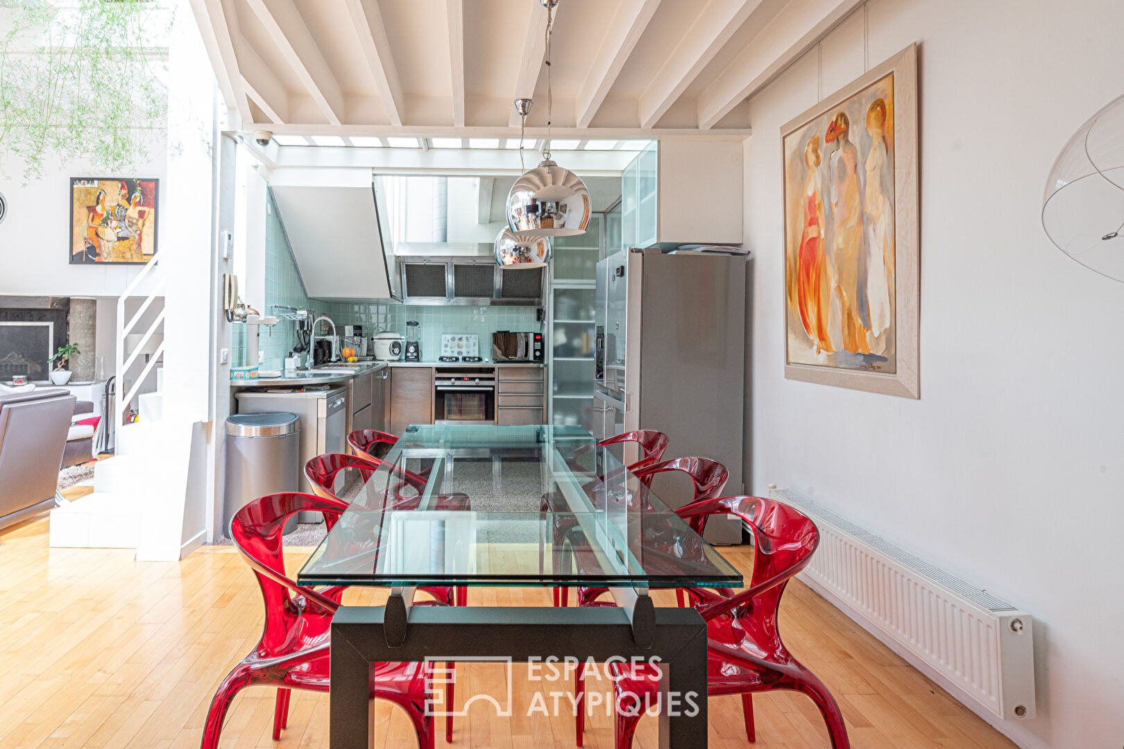 Duplex comme une maison avec terrasse
