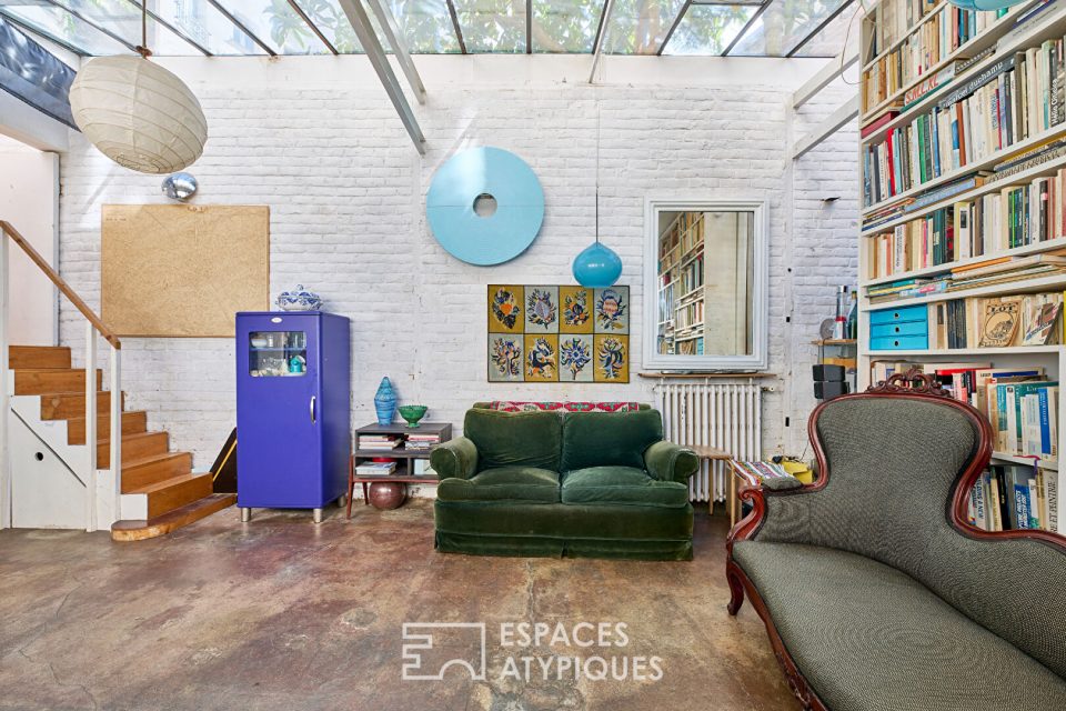 Atelier d'artiste lumineux entre Buttes Chaumont et Belleville