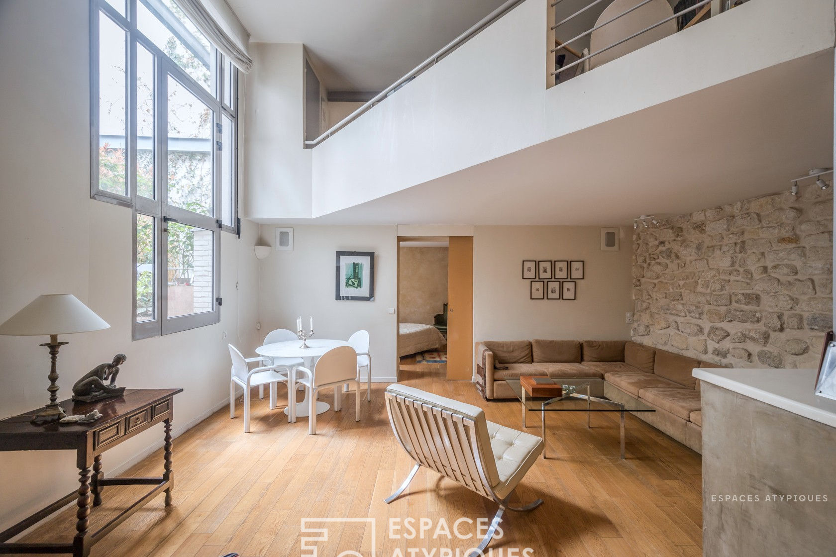 Loft avec patio dans ancienne imprimerie