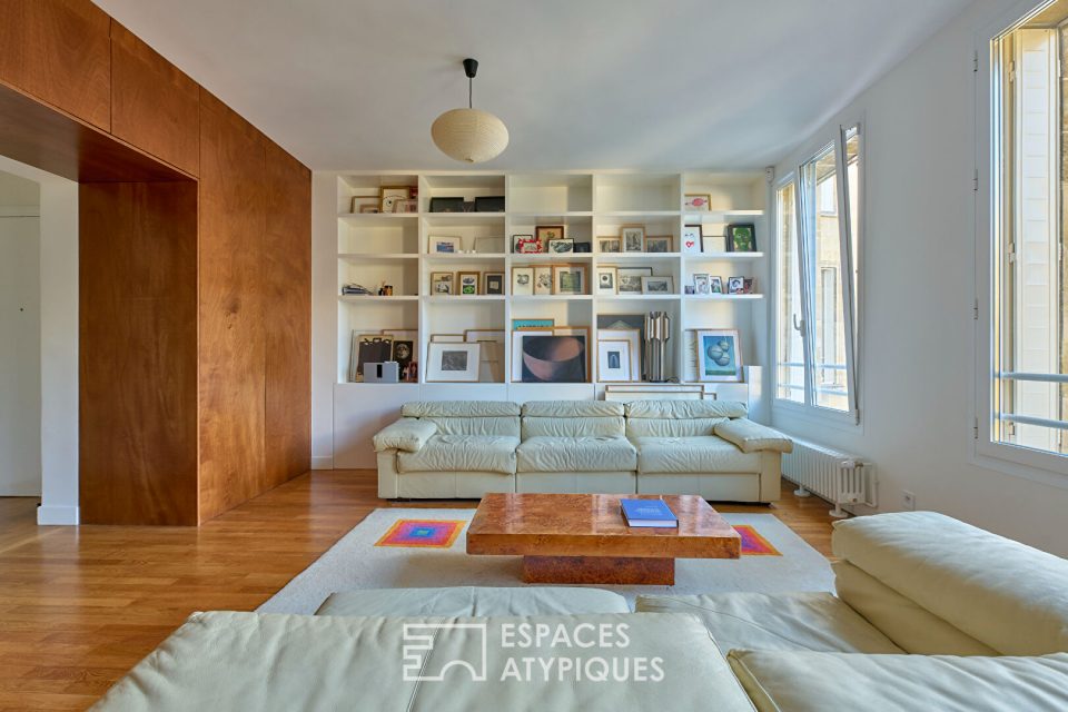 Appartement rénové et vue dégagée sur l'église des Blancs Manteaux