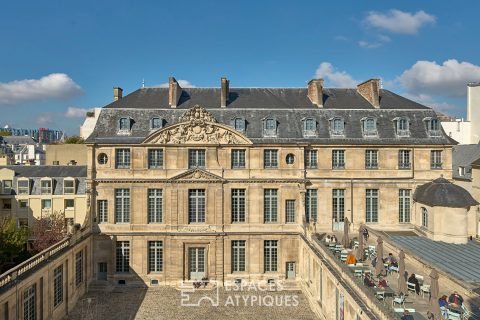 Duplex lumineux avec vue panoramique sur le musée Picasso