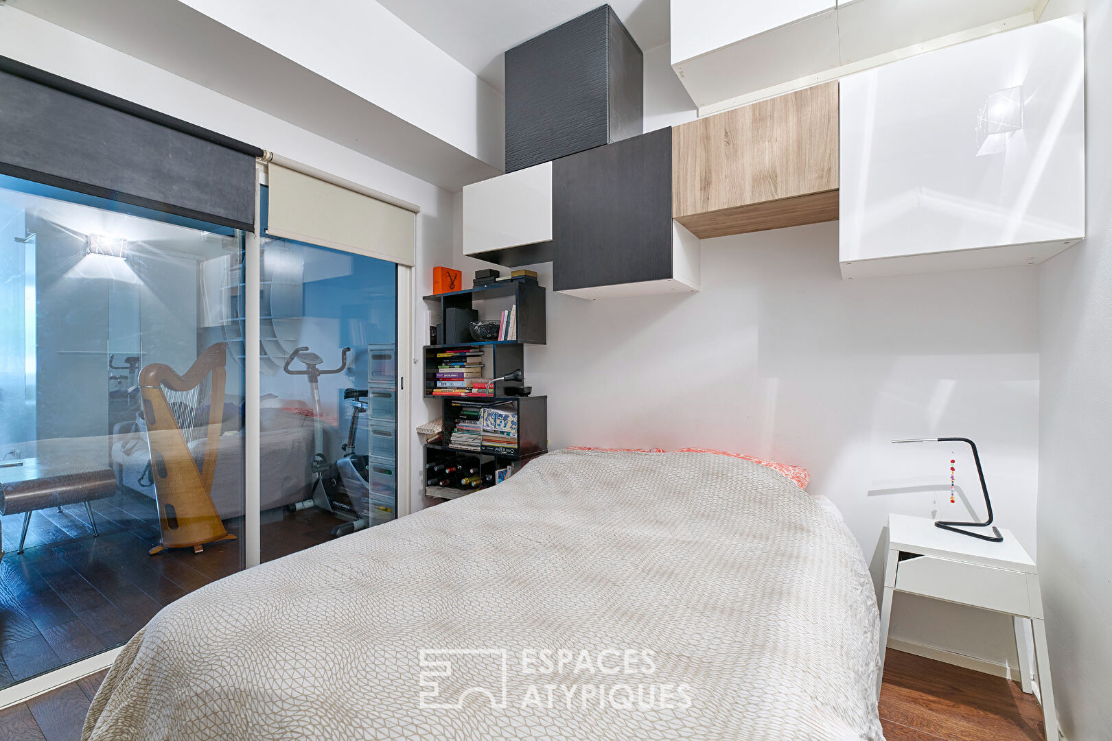 Ancienne imprimerie transformée en loft sur jardin