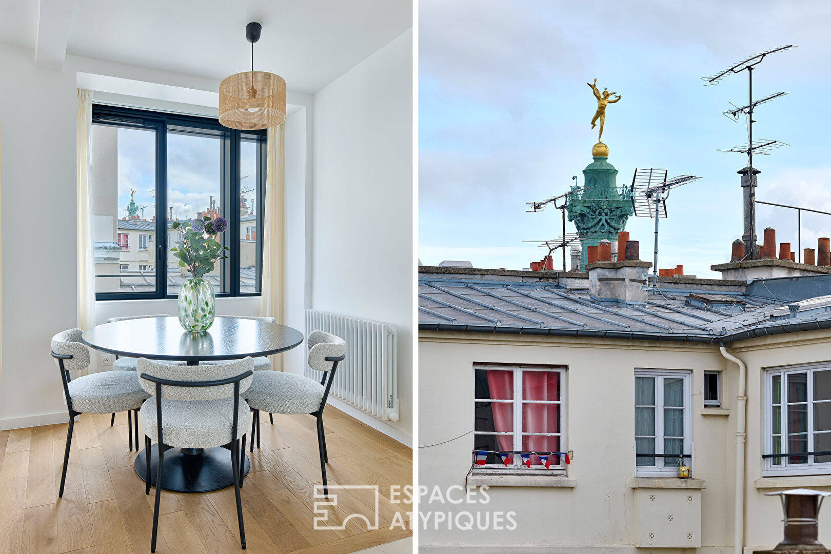 Appartement à l&rsquo;esprit atelier proche de la Place des Vosges