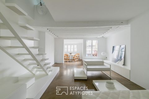 Duplex en dernier étage avec terrasse repensé par architecte
