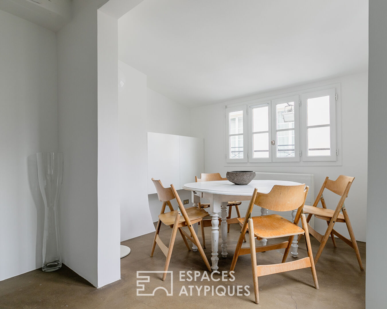 Duplex en dernier étage avec terrasse repensé par architecte