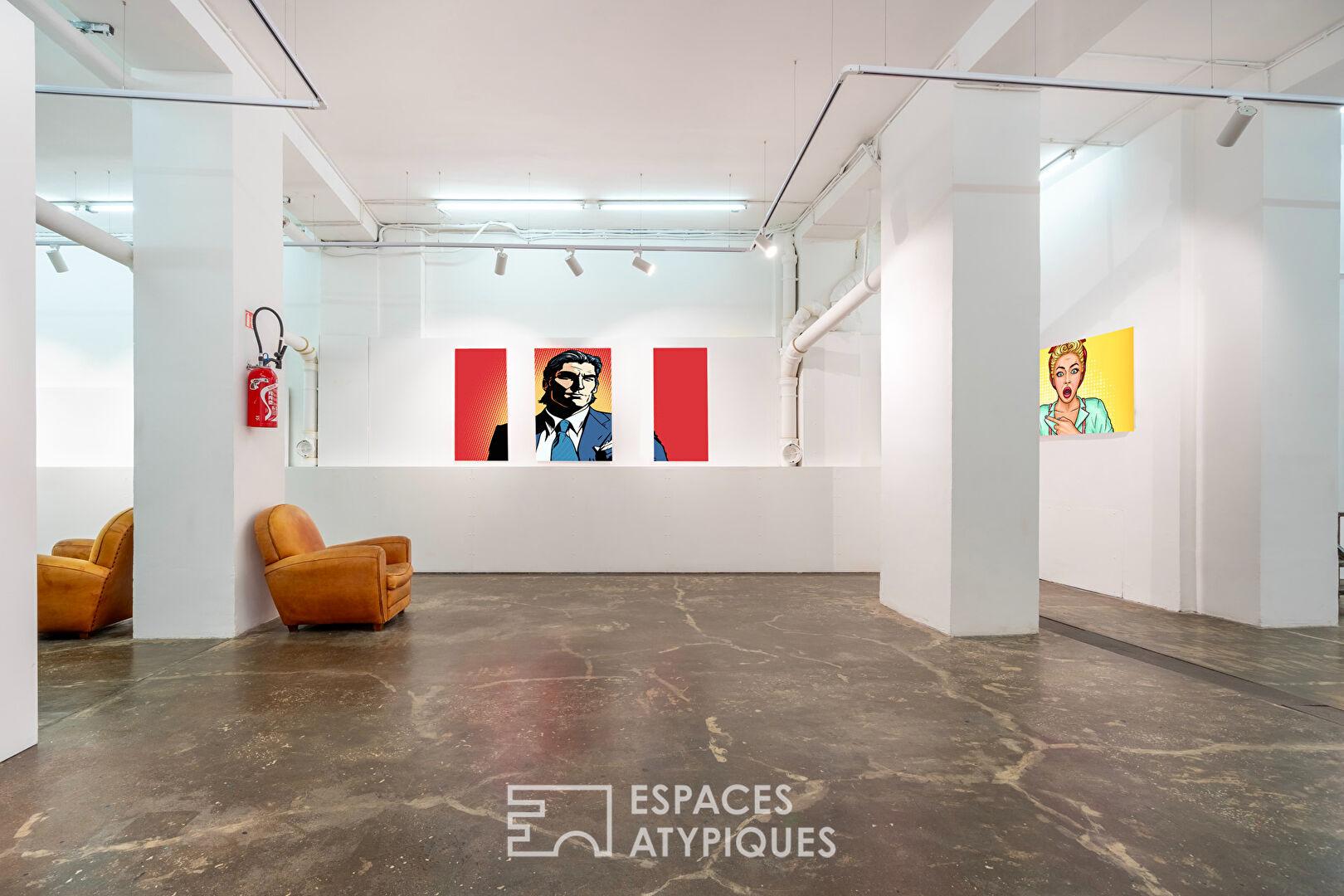 Local commercial à l'esprit loft new-yorkais