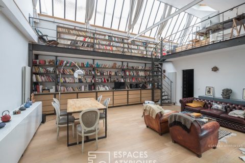 Loft under glassroof in former plant