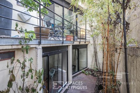 Duplex with vegetated patio at Butte Bergeyre