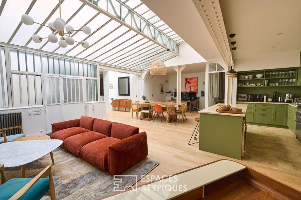 Loft comme une maison, au calme et à deux pas de la Place des Vosges