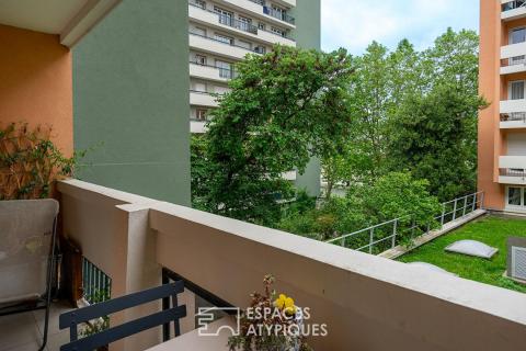 Appartement de réception avec balcons