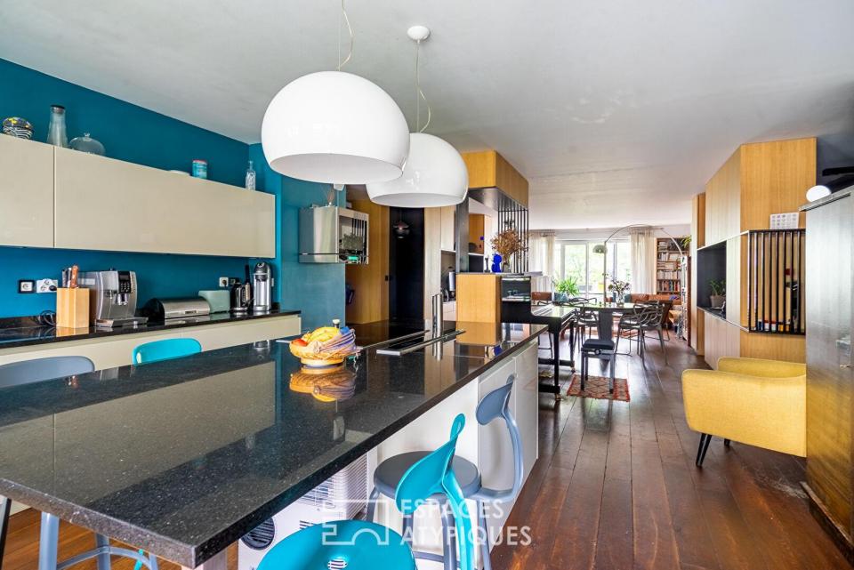 Appartement de réception avec balcons