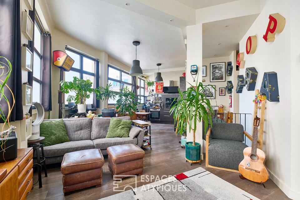 Loft lumineux proche des Buttes Chaumont