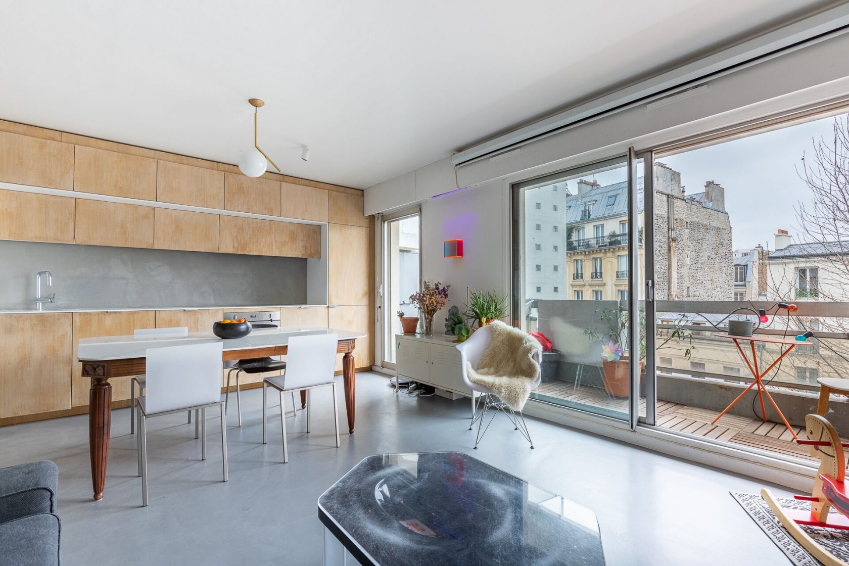 Appartement d’architecte avec balcon