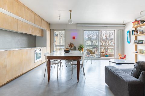 Appartement d’architecte avec balcon