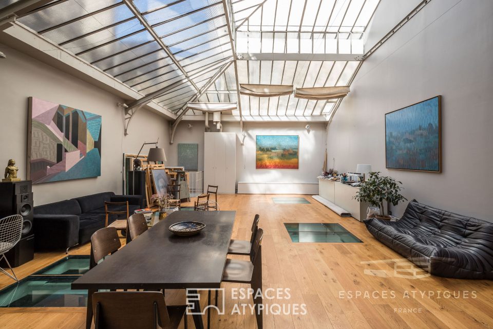 75010 PARIS - Atelier d'artiste sous verrière - Réf. 1710EP